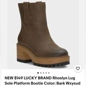 Lucky Brand Rhoslyn Bark Platform Bootie